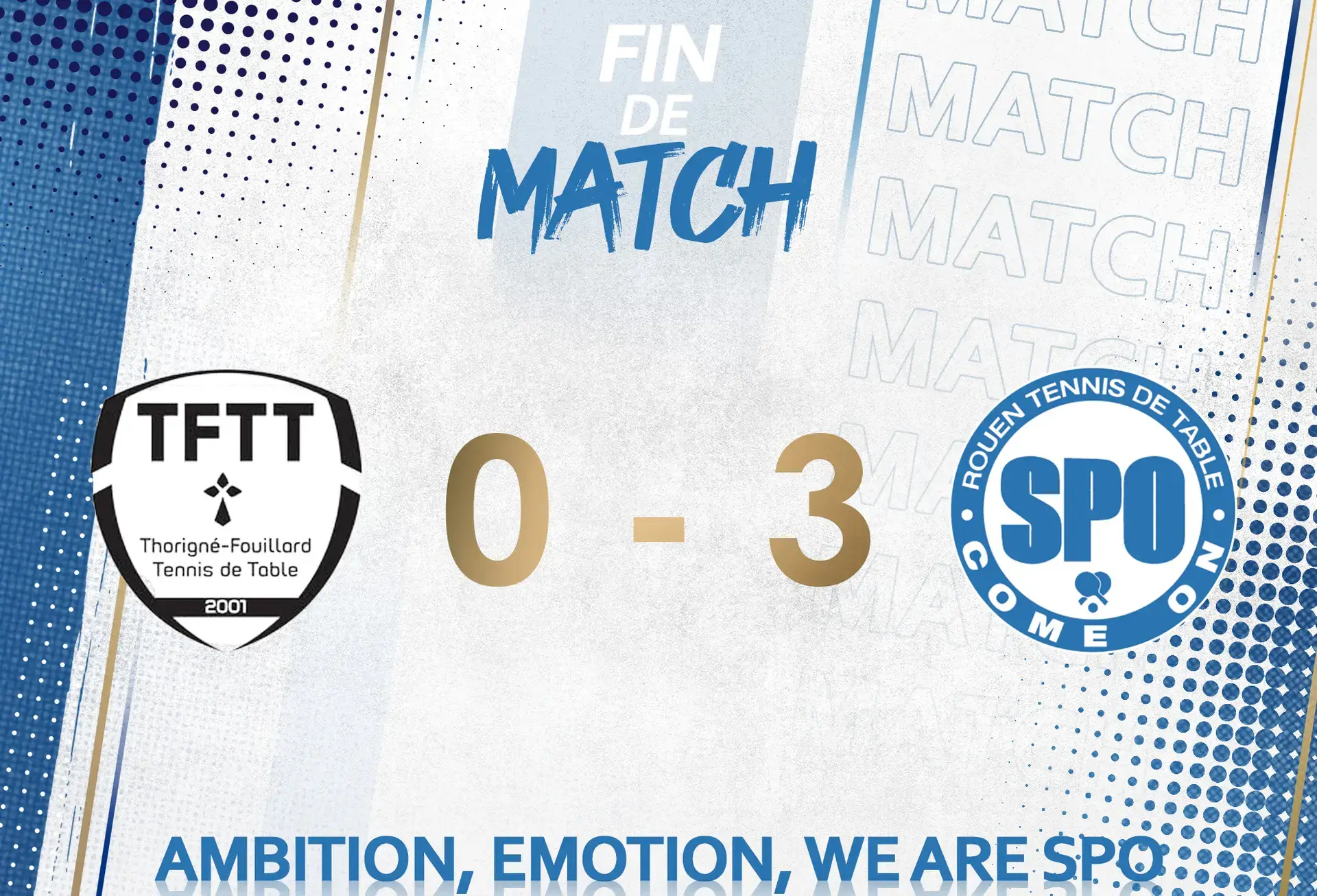 SPO Rouen vs Thorigné