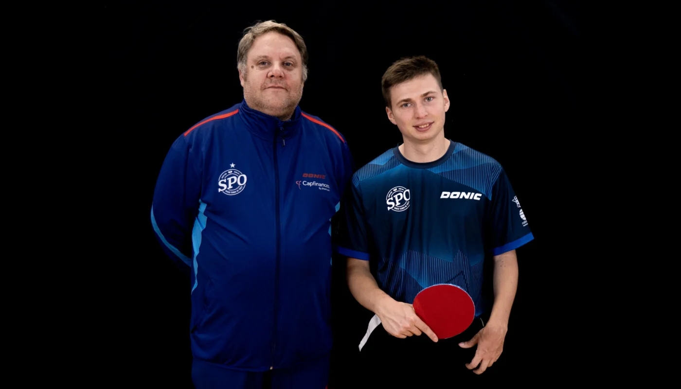 Edgar Empis et Guillaume Marais sous les couleurs du SPO Rouen Tennis de Table